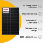 SolarTower 3.6 - 3,6 kW Solaranlage mit 5 kWh Speicher | Komplettset inkl. Ziegeldach Montagesystem – Bild 3