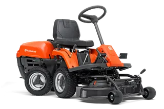 h310-0884-1.png Husqvarna Rider 112C5 Aufsitzrasenmäher mit Knicklenkung und Combi Mähdeck – Bild 1